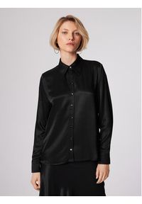 Simple Koszula KOD502-01 Czarny Relaxed Fit. Kolor: czarny. Materiał: wiskoza #5