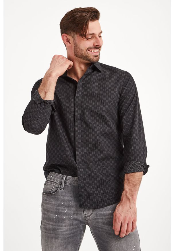 Koszula Armani Exchange na co dzień, elegancka