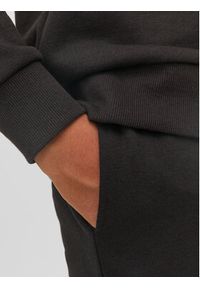 Jack&Jones Junior Spodnie dresowe 12237173 Czarny Comfort Fit. Kolor: czarny. Materiał: bawełna, dresówka, syntetyk #7