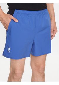 On Szorty sportowe Essential Shorts M 1MD10120959 Niebieski Regular Fit. Kolor: niebieski. Materiał: syntetyk. Styl: sportowy #1