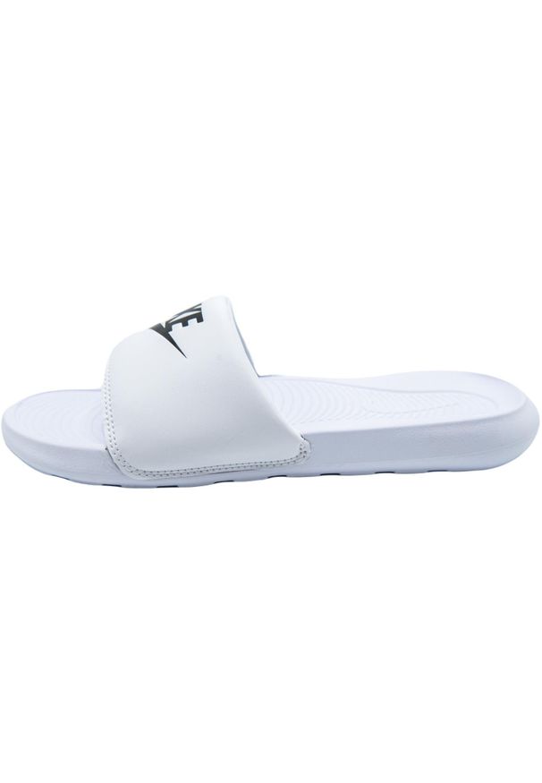 Klapki damskie Nike Victori One Slide. Okazja: na plażę. Kolor: biały, wielokolorowy, beżowy. Materiał: syntetyk, materiał. Sezon: lato. Styl: sportowy