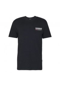 Napapijri - Koszulka crop top Mężczyzna NAPAPIJRI S-KASBA. Kolor: czarny. Materiał: bawełna