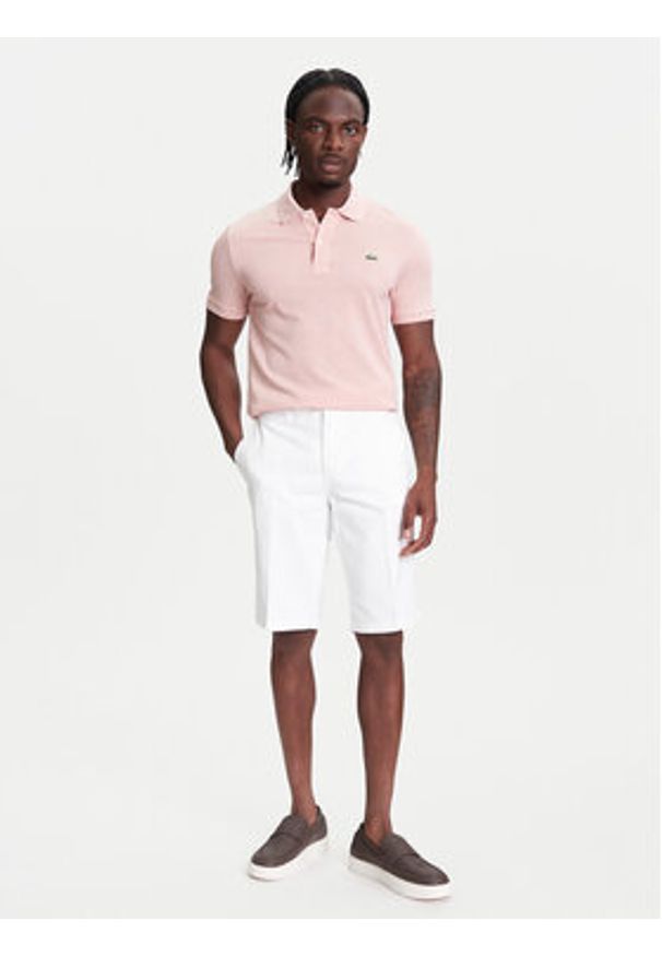 Robe di Kappa Szorty materiałowe Oris 600BTI0 Écru Slim Fit. Materiał: bawełna