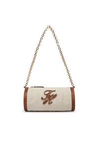 TOMMY HILFIGER - Tommy Hilfiger Torebka Th Elev Summ Chain Bag Canvas AW0AW18635 Beżowy. Kolor: beżowy #4