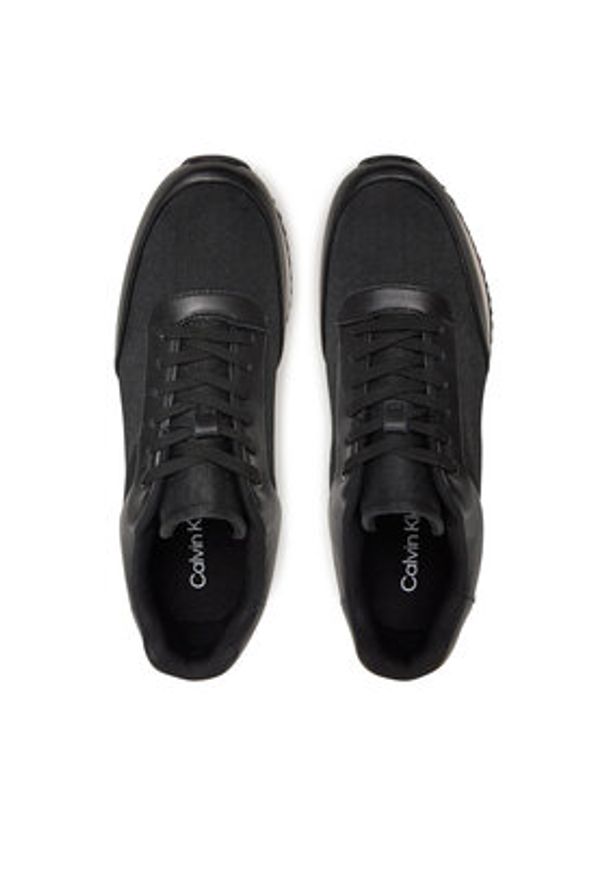 Calvin Klein Sneakersy Runner Lace Up - Jacq HW0HW02413 Czarny. Kolor: czarny. Materiał: materiał