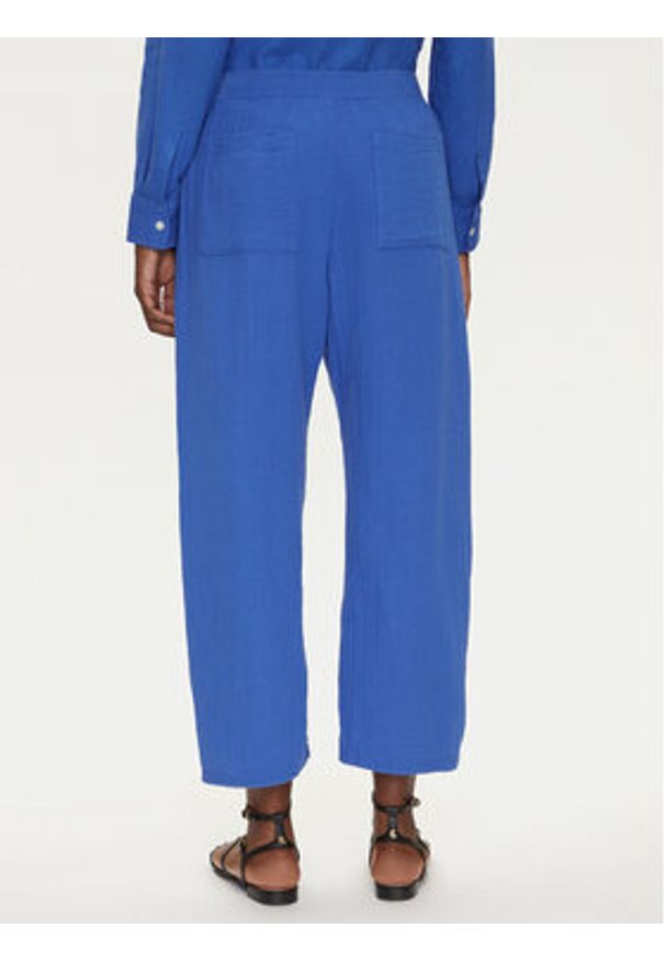 GAP - Gap Spodnie materiałowe 713952-05 Niebieski Regular Fit. Kolor: niebieski. Materiał: bawełna