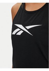 Reebok Koszulka techniczna Te Graphic Tank-Vector HT6180 Czarny Regular Fit. Kolor: czarny. Materiał: bawełna #4