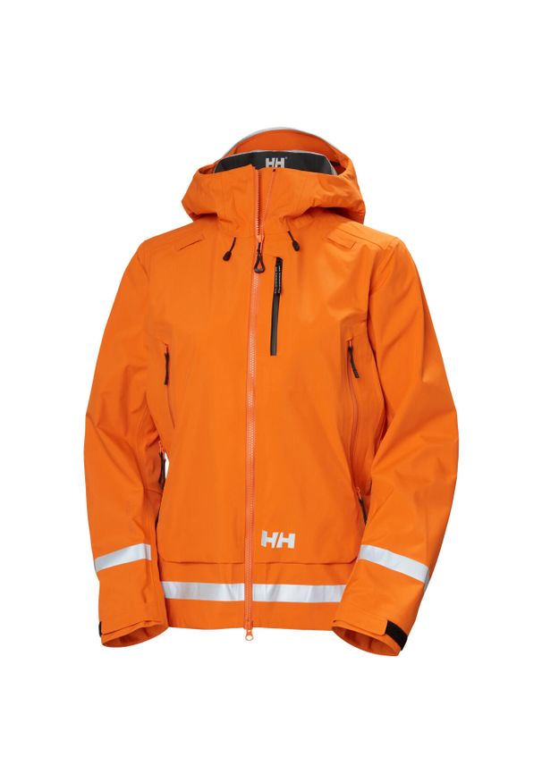 Damska kurtka narciarska z kapturem Helly Hansen Unit 3L. Typ kołnierza: kaptur. Kolor: pomarańczowy. Sezon: zima. Sport: narciarstwo