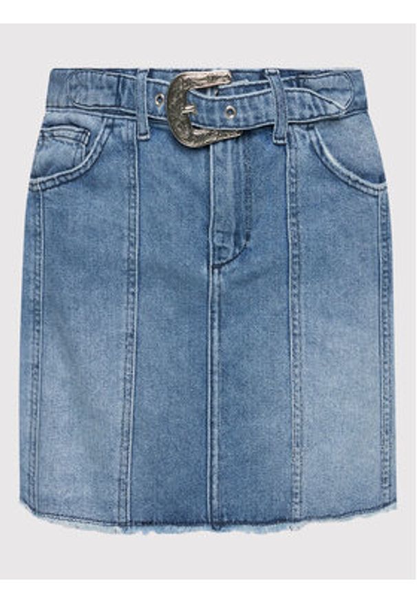 Liu Jo Spódnica jeansowa UA2155 D4622 Niebieski Regular Fit. Kolor: niebieski. Materiał: bawełna, jeans