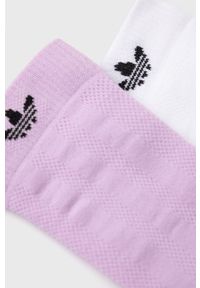 adidas Originals Skarpetki (2-pack) HC9556 damskie kolor różowy. Kolor: fioletowy #2