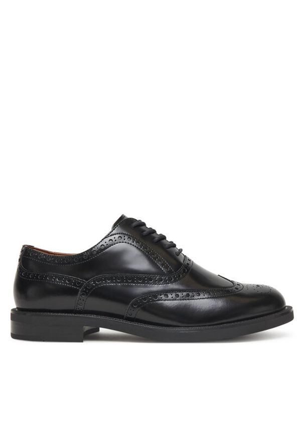TOMMY HILFIGER - Tommy Hilfiger Półbuty Hilfiger Vogue FM0FM05766 Czarny. Kolor: czarny. Materiał: skóra