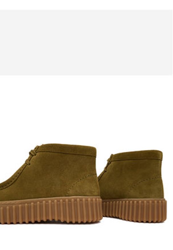 Clarks Trzewiki Torhill Moss 26183872 Khaki. Kolor: brązowy. Materiał: skóra, zamsz