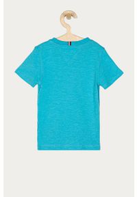 TOMMY HILFIGER - Tommy Hilfiger - T-shirt dziecięcy 74-176 cm. Okazja: na co dzień. Kolor: niebieski. Materiał: bawełna, dzianina. Wzór: nadruk. Styl: casual #2