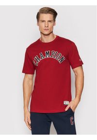 Champion T-Shirt Collegiate Logo 216575 Czerwony Regular Fit. Kolor: czerwony. Materiał: bawełna #1