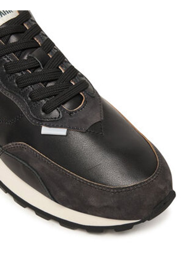 Voile Blanche Sneakersy Qwark Hype Man. 2017930-17 Czarny. Kolor: czarny. Materiał: skóra, zamsz