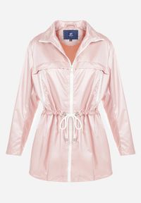 Born2be - Różowa Kurtka Layna. Typ kołnierza: kołnierzyk stójkowy. Kolor: różowy. Materiał: materiał. Długość rękawa: długi rękaw. Długość: długie #3
