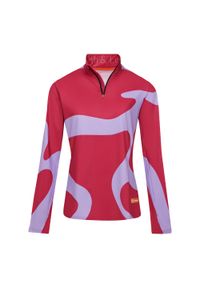 GARETH & LUCAS - Bluza narciarska Damska Gareth & Lucas The One Hundred and Fifteen. Kolor: czerwony, fioletowy, wielokolorowy. Materiał: poliester, elastan. Sezon: zima. Sport: narciarstwo #1