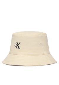 Calvin Klein Kapelusz Bucket LV04F5101G Écru. Kolor: kremowy. Materiał: bawełna #1