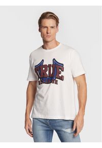 True Religion T-Shirt 106316 Biały Regular Fit. Kolor: biały. Materiał: bawełna #1