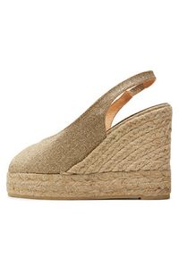 Castañer Espadryle Barbara/8Ed/032 023409 Złoty. Kolor: złoty. Materiał: materiał