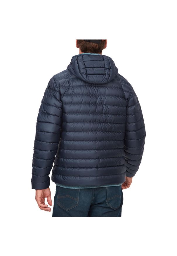 Kurtka uniwersalna męska Marmot Highlander. Typ kołnierza: kaptur. Kolor: niebieski. Materiał: syntetyk. Sport: turystyka piesza