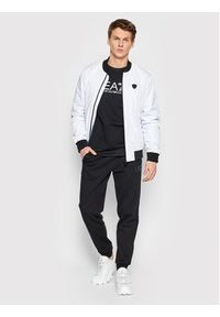 EA7 Emporio Armani Kurtka bomber 8NPB10 PN7LZ 1100 Biały Regular Fit. Kolor: biały. Materiał: syntetyk #4