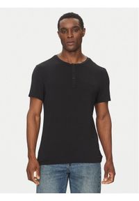 Calvin Klein Underwear T-Shirt Henley LV00NM2803 Czarny Regular Fit. Typ kołnierza: typu henley. Kolor: czarny #1