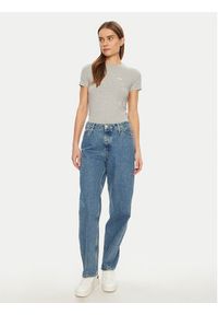 Guess Jeans T-Shirt W5RI52 J1314 Szary Regular Fit. Kolor: szary. Materiał: bawełna