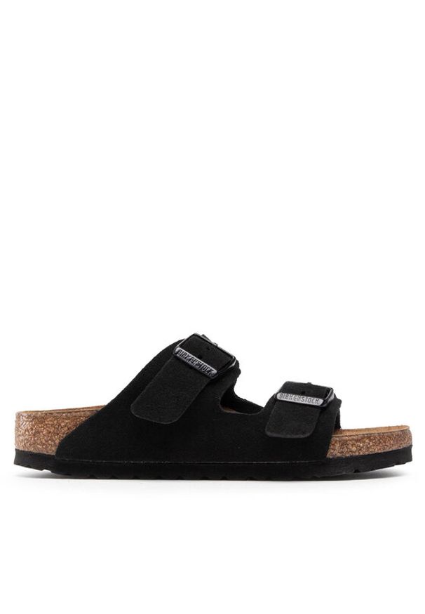 Birkenstock Klapki Arizona Bs 0951323 Czarny. Kolor: czarny. Materiał: zamsz, skóra