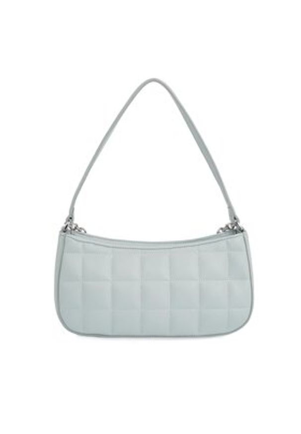 Calvin Klein Torebka Ck Square Quilt K60K612017 Szary. Kolor: szary. Materiał: skórzane