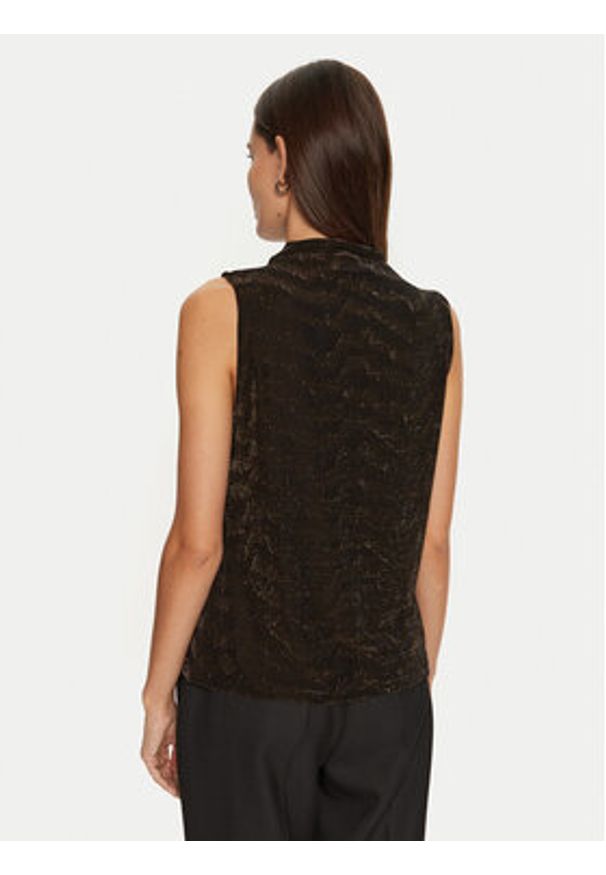 Vero Moda Top Lucy 10316749 Brązowy Regular Fit. Kolor: brązowy. Materiał: syntetyk
