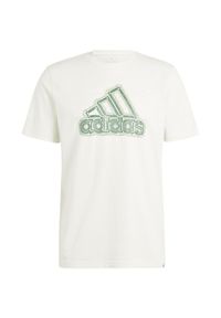 Adidas - Koszulka męska adidas Growth Badge Graphic. Kolor: zielony, biały, wielokolorowy. Sport: fitness