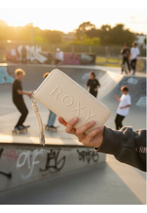 Roxy Portfel CEO-RX-W1-002-AW25 Écru. Materiał: materiał, syntetyk