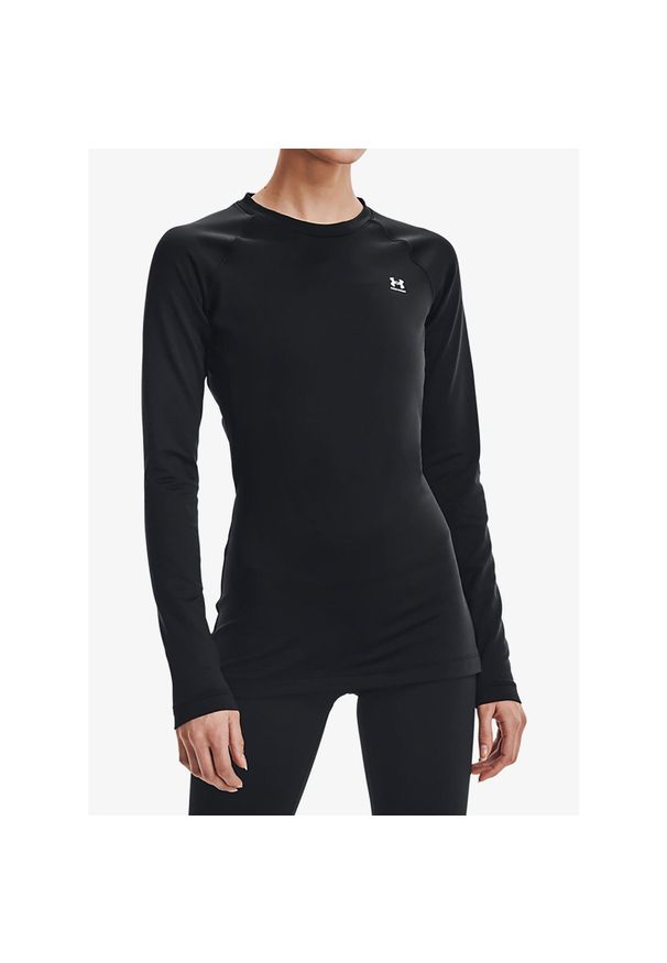 Bluza damska Under Armour ColdGear Authentics Crew. Kolor: czarny. Długość rękawa: długi rękaw