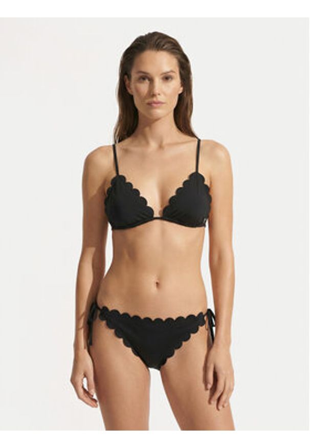 Hugo - HUGO Dół od bikini Original 50555675 Czarny Regular Fit. Kolor: czarny. Materiał: syntetyk