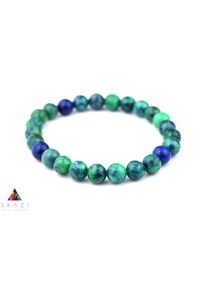 Brazi Druse Jewelry - Bransoletka Męska Lapis Lazuli Zielony. Kolor: zielony. Wzór: kolorowy. Kamień szlachetny: lapis lazuli #1