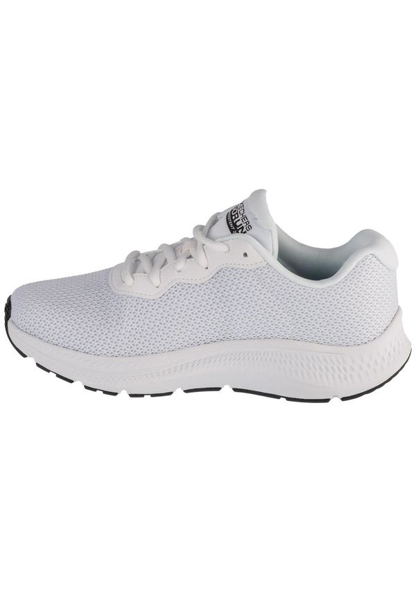 skechers - Buty do biegania damskie Skechers Go Run Consistent 2.0 Engaged. Kolor: biały. Materiał: materiał, syntetyk. Szerokość cholewki: normalna. Sport: bieganie
