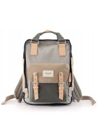 Plecak na laptopa Himawari 188L-77 szary. Kolor: szary. Materiał: tkanina, poliester. Styl: casual, elegancki