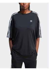 Adidas - adidas T-Shirt 3-Stripes IU2406 Czarny Oversize. Kolor: czarny #5