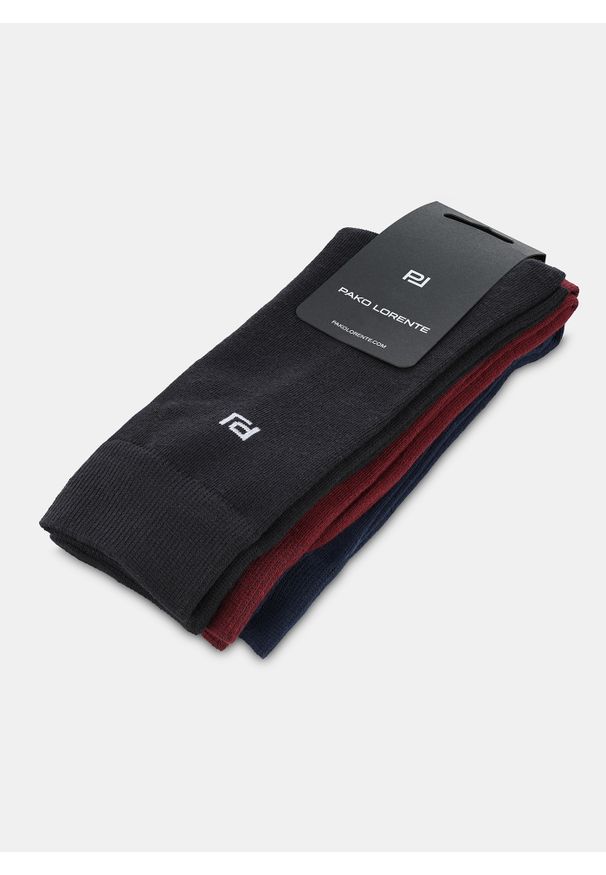 Pako Lorente - PAKO LORENTE – Zestaw skarpet męskich. Materiał: bawełna, poliester, elastan. Wzór: gładki