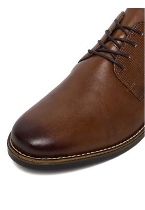 Rieker Półbuty 13523-24 Brązowy. Kolor: brązowy. Materiał: skóra