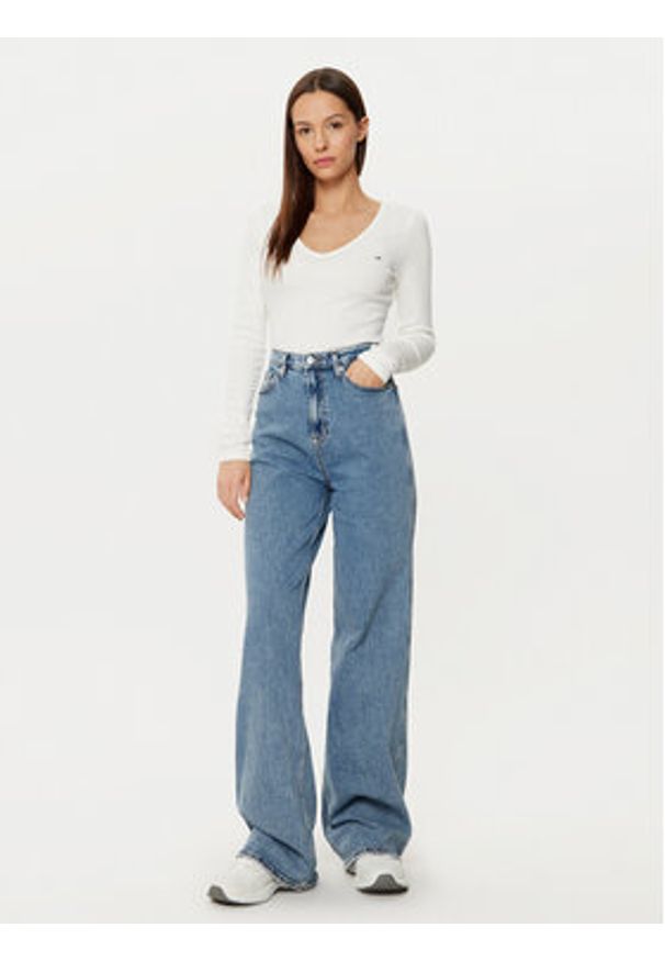 Tommy Jeans Jeansy Claire DW0DW20445 Niebieski Wide Leg. Kolor: niebieski