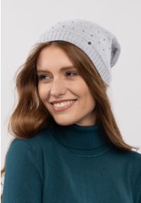 Volcano - Czapka zimowa z kryształkami H-DIXIE. Materiał: dzianina. Wzór: aplikacja. Sezon: zima #1