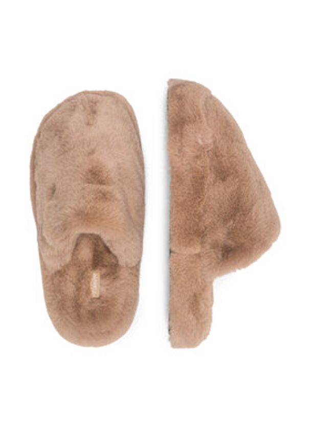 DeeZee Kapcie DE-10 Brązowy. Kolor: brązowy. Materiał: materiał