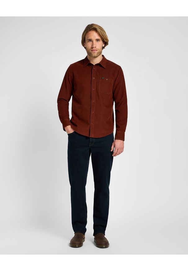 Lee - MESKA KOSZULA LEE SURE SHIRT DARK GLICIA 112355736 L66N008525