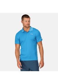 Regatta - Maverik V męska koszulka polo. Typ kołnierza: polo. Kolor: niebieski, biały, wielokolorowy. Materiał: poliester. Styl: klasyczny #1