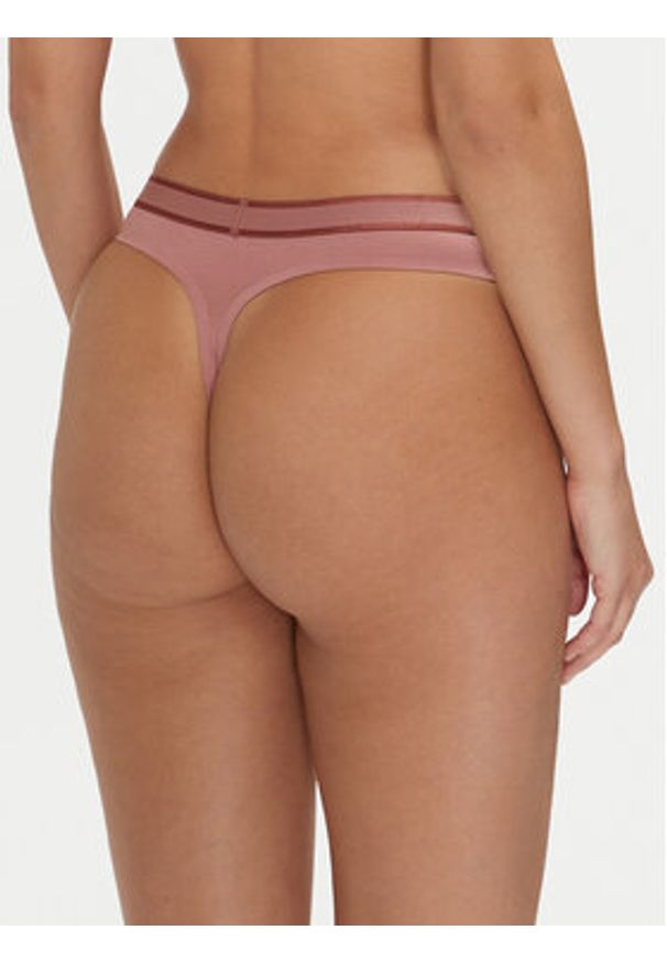 Calvin Klein Underwear Stringi 000QF7954E Różowy. Kolor: różowy. Materiał: bawełna