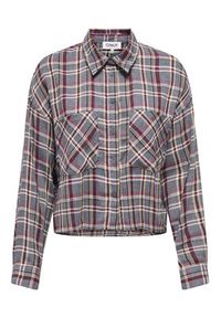only - ONLY Koszula Riley 15351443 Szary Regular Fit. Kolor: szary. Materiał: wiskoza