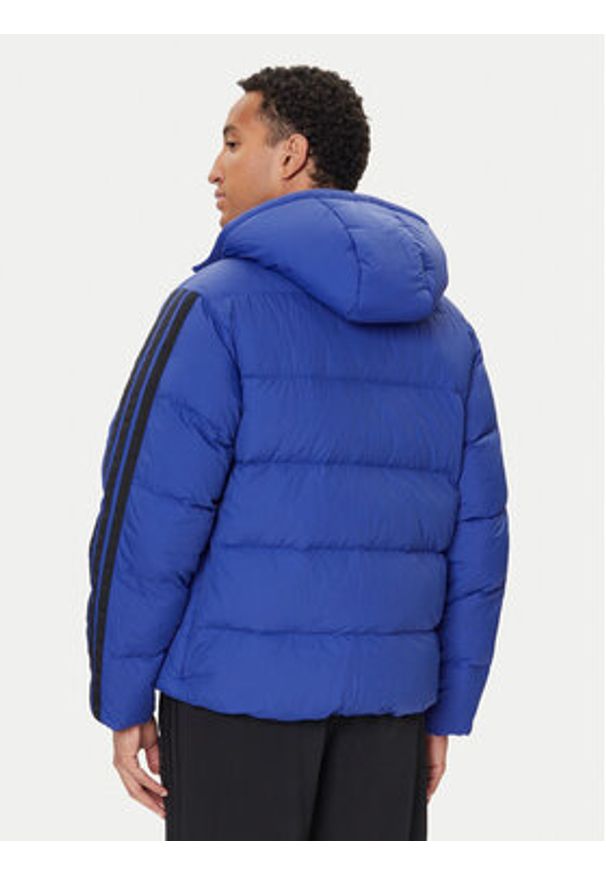 Adidas - adidas Kurtka puchowa Essentials Climawarm 3-Stripes JW9099 Niebieski Regular Fit. Kolor: niebieski. Materiał: syntetyk
