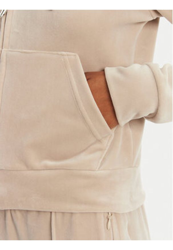 Juicy Couture Bluza Madison JCWA122001 Beżowy Slim Fit. Kolor: beżowy. Materiał: syntetyk